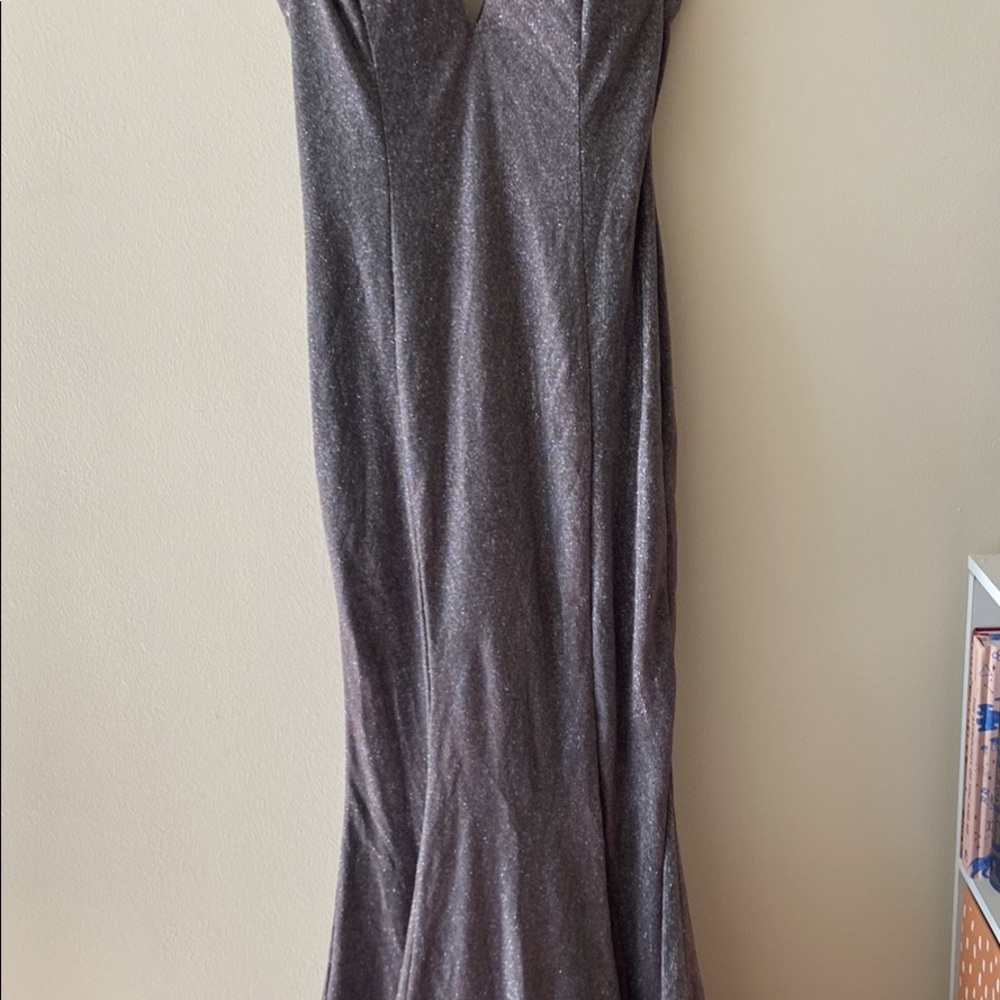 Floor length formal gown, mermaid cut